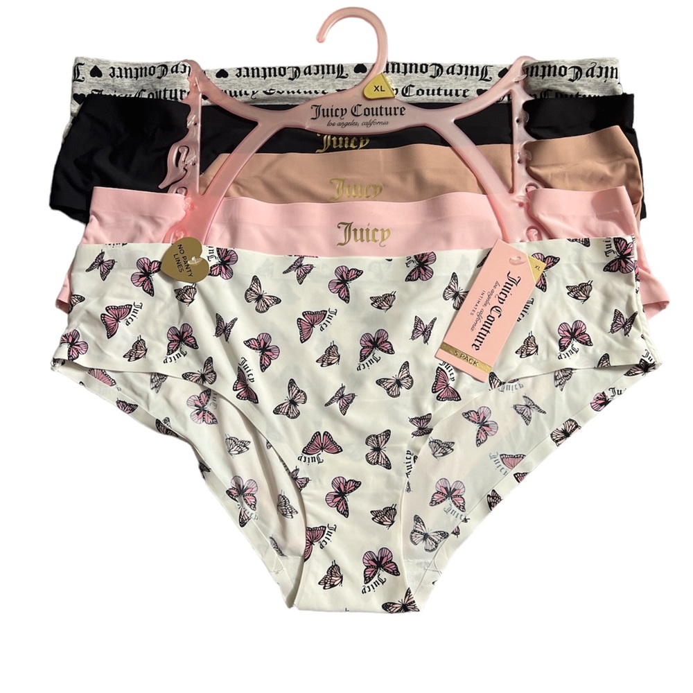 Juicy Couture Intimates 5 Pack - -Size XL